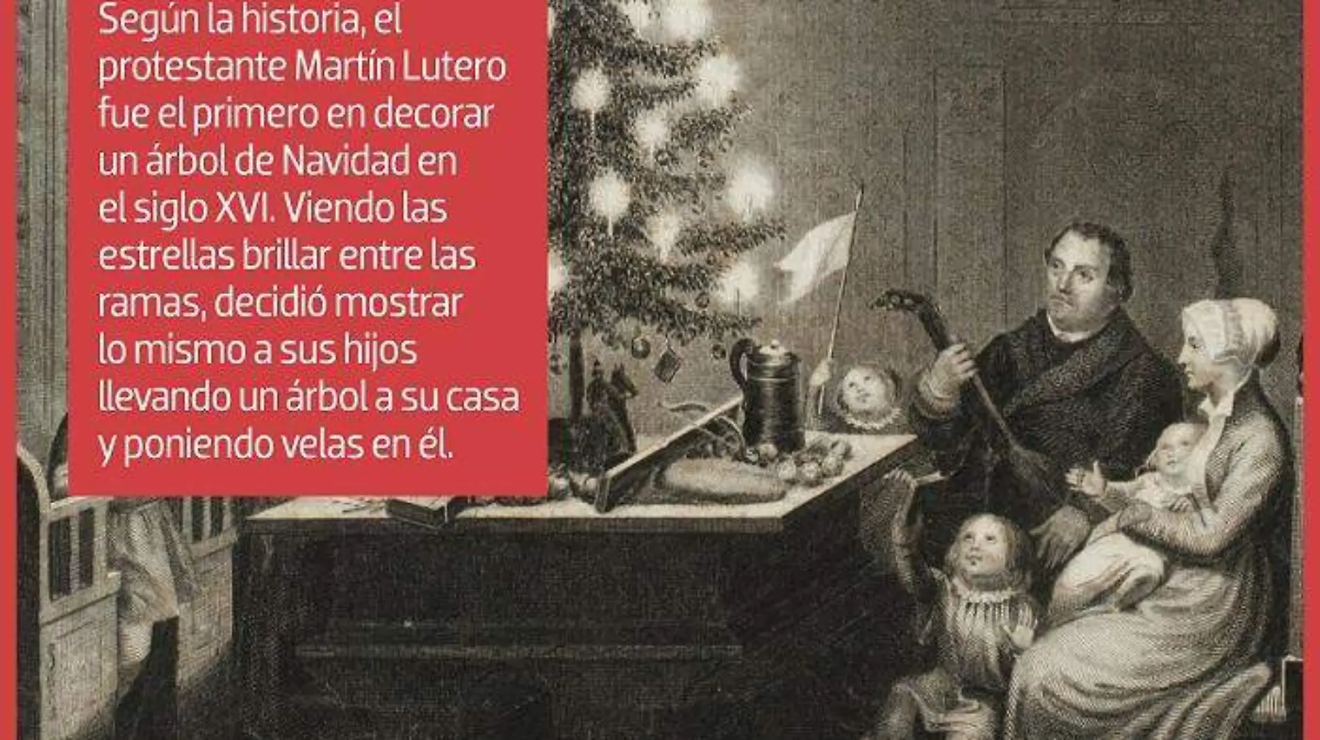 Infografía árbol de Navidad (historia)